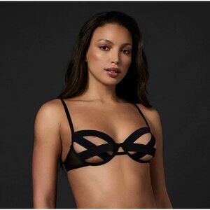 NWT BLUEBELLA EMILIA BRA underwired bra BLACK MSRP $64